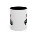 trans flag d2o dice mug, keep rolling, rpg dice mug, cute ttrpg gift, nerdy mug gift, transgender pride flag mug