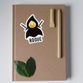 Glossy Rogue Duck Sticker, Rogue Sticker, Duck Sticker, TTRPG Sticker, RPG Sticker, Funny dnd Sticker, Glossy Sticker