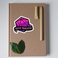 Glossy Bi Flag D20 Sticker, Keep Rolling Sticker, D20 Sticker, TTRPG Sticker, Motivation Sticker, Glossy Sticker