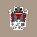 Matte Sticker, Fig and the Cig Figs Band Sticker, Dimension20, Dnd Sticker, dimension 20 sticker, fantasy high sticker