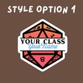 custom dnd class sticker, personalized dnd sticker, dnd party gifts, custom dnd stickers, dnd class sticker, gift for dnd player