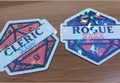 custom dnd class sticker, personalized dnd sticker, dnd party gifts, custom dnd stickers, dnd class sticker, gift for dnd player