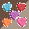 DnD Candy Hearts, Candy Hearts stickers, funny dnd sticker, valentines dnd stickers, cute dnd stickers, heart stickers