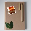 custom book stack sticker, cute custom sticker, gift for book lovers, customizable bookworm sticker, cute book stack sticker, booktok gift