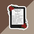 Novels for Women Sticker, Funny Kindle Sticker, Book Sticker, Journal Sticker, Laptop Sticker, Spicy Book Sticker, Booktok, Weatherproof