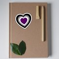 Ace Heart Sticker, Asexual Sticker, Ace Pride Sticker, Asexual Flag