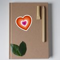 Lesbian Flag Heart Sticker