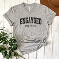 Custom Engayged Shirt, Gay Wedding, Lesbian Wedding, LGBTQ, Sapphic, Engagement Shirt
