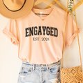 Custom Engayged Shirt, Gay Wedding, Lesbian Wedding, LGBTQ, Sapphic, Engagement Shirt