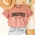Custom Engayged Shirt, Gay Wedding, Lesbian Wedding, LGBTQ, Sapphic, Engagement Shirt