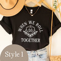 DnD Couple Shirts, Roll with Advantage, Nerdy Couple Shirt, Friendship Shirts, Matching Nerdy Shirts