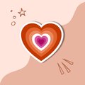 Lesbian Flag Heart Sticker