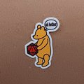oh bother sticker, dnd, winnie-the-pooh sticker, teddy bear sticker, journal sticker, RPG sticker, TTRPG, gift for DM, Glossy Sticker