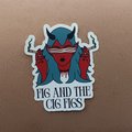 Fig and the Cig Figs Band Sticker, Dimension20, Dnd Sticker, dimension 20 sticker, fantasy high sticker, glossy sticker