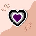 Ace Heart Sticker, Asexual Sticker, Ace Pride Sticker, Asexual Flag