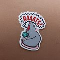 Glossy Rat 1 Sticker, Funny TTRPG Sticker, TTRPG Sticker, Nerdy Sticker, Rat Sticker, Glossy Sticker