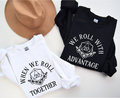 Nerdy Couple Sweatshirt, Matching Nerdy Marriage Sweatshirts, Couple Shirts, Roll with Advantage, Friendship Shirts, RPG Player Gift