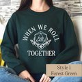 Christmas Nerdy Couple Sweatshirt, Nerdy Sweatshirts, Christmas Couple Shirts, Roll with Advantage, Friendship Shirts, RPG Player Gift