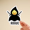 Glossy Rogue Duck Sticker, Rogue Sticker, Duck Sticker, TTRPG Sticker, RPG Sticker, Funny dnd Sticker, Glossy Sticker
