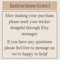 custom kiss cut sticker, personalized sticker, your designs as a sticker