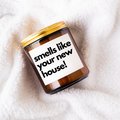 smells like custom text candle label, personalized candle label, custom gift, candle lover gift