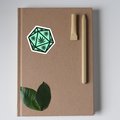 Weed D20 Sticker, Nerdy Stoner Sticker, D20, DnD Sticker, D20 Sticker, Gift for Nerds, Gift for Stoners, Glossy Sticker