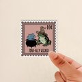frog stamp, witch frog, cauldron stamp, cute spooky theme, stamp sticker