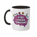 live laugh lobotomy mug, brain mug, escapism mug, funny mug, existential dread mug