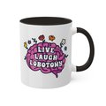 live laugh lobotomy mug, brain mug, escapism mug, funny mug, existential dread mug