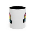 pansexual flag d2o dice mug, keep rolling, rpg dice mug, cute ttrpg gift, nerdy mug gift, pan pride flag mug