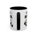 high roller mug, ttrpg dice mug, rpg dice mug, cute ttrpg gift, retro cartoon nerdy mug, gift for partner