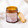 pink custom text candle label, colorful candle label, personalized candle label, custom gift, candle lover gift