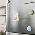 Matte Eat More Fruit sticker, Vagina Sticker, Funny Sticker, UV, Water, and Scratch Resistant, Matte Sticker