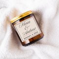 couples name and date candle label, anniversary candle label, bachelorette candle label, gift for bride, wedding candle label, candle label