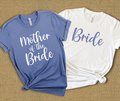 Lavender Blue Bride and Mother of the Bride Shirts, Bachelorette Shirts, Bridal Party Group Shirts, Gift for Bride, Engagement Gift