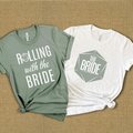 Sage Nerdy Bride and Bridesmaids shirts, Bachelorette Shirts, TTRPG Player Gift, Bride Shirt, Wedding Shirt, Gift for Nerdy Bride