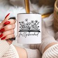 fully booked mug, booklover mug, dual tone mug, microwave safe, bookish gifts