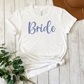 Lavender Blue Bride and Bridesmaid Shirts, Bachelorette Shirts, Bridal Party Group Shirts, Gift for Bride, Engagement Gift