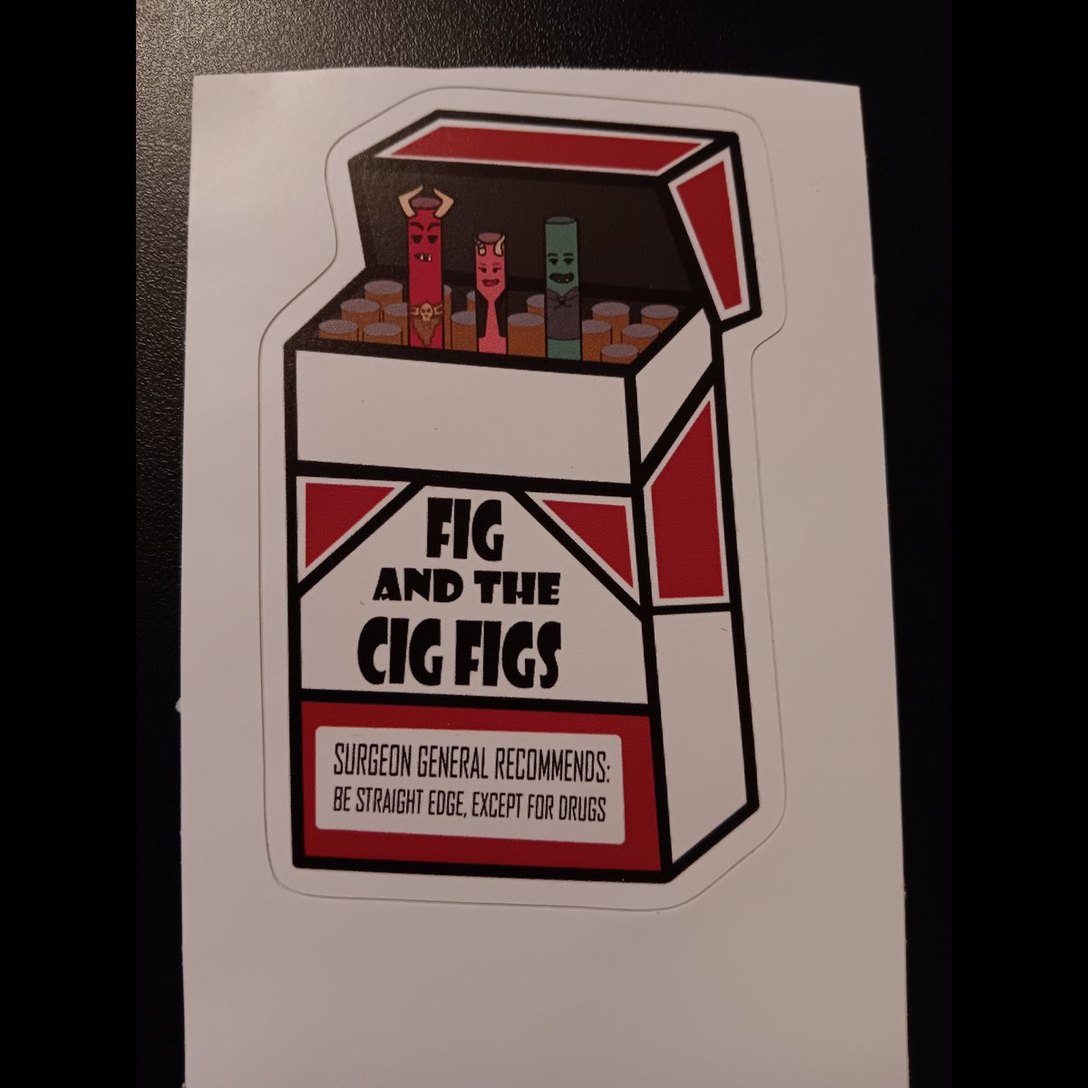 Fig and the Cig Figs Sticker, Fantasy High Sticker, Dimension 20 Sticker, DnD Sticker, Matte Sticker, Scratch, UV, and Water Resistant