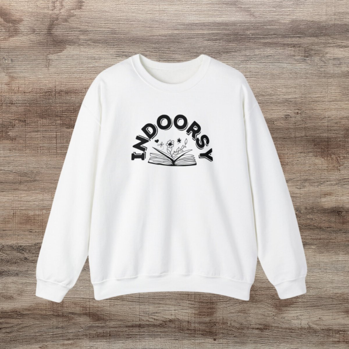 Indoorsy Sweatshirt, Book Sweatshirt, Book Lover Shirt, Cute Book Lover Shirt