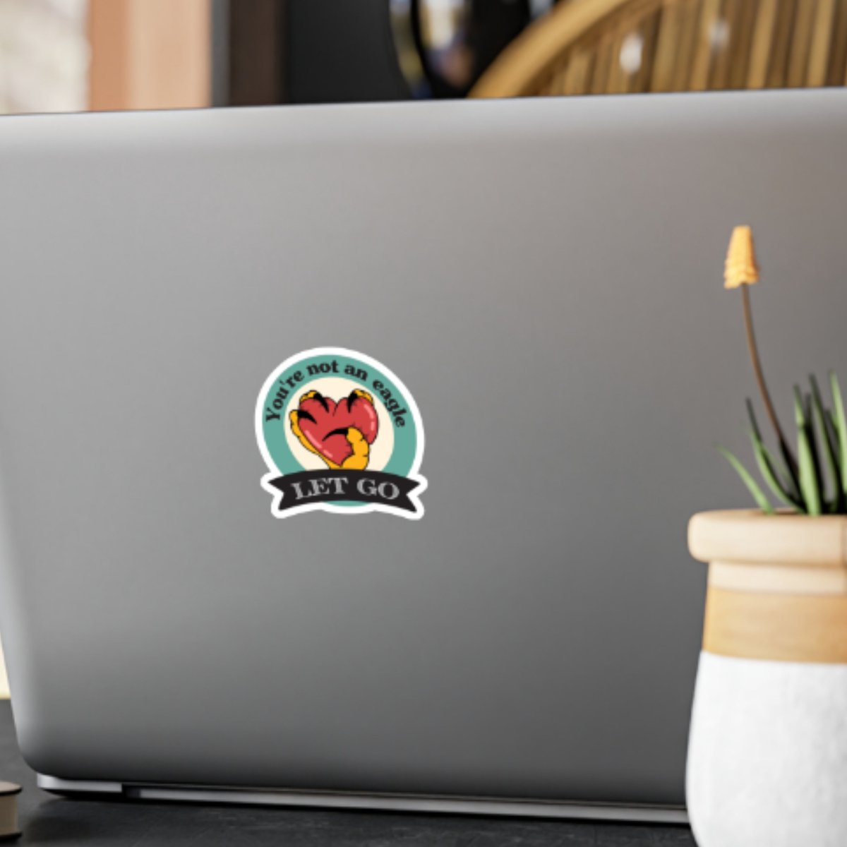 matte version, you're not an eagle sticker, let go sticker, the fix, dimesion20 sticker, matte sticker, UV, Water, and Scratch Resistant