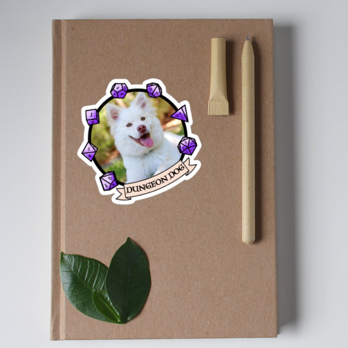 Dungeon Dog Sticker, Personalized Pet Sticker, Photo Sticker, DnD Sticker, Personalized DnD Sticker, Gift for Pet Owners, Gift for Dog Lover