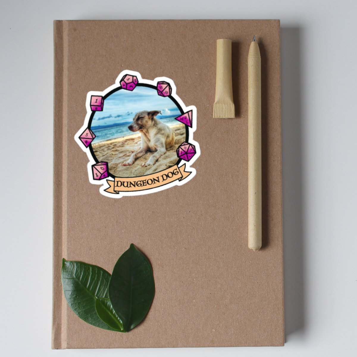 Dungeon Dog Sticker, Personalized Pet Sticker, Photo Sticker, DnD Sticker, Personalized DnD Sticker, Gift for Pet Owners, Gift for Dog Lover