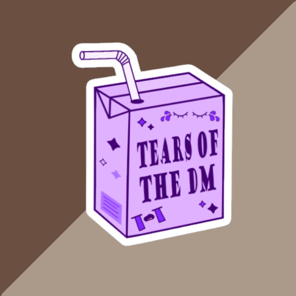 Tears of the DM sticker, Juicebox sticker, RPG sticker, DnD, DM sticker, gift for DnD players, funny DnD gift, nerdy sticker, glossy sticker