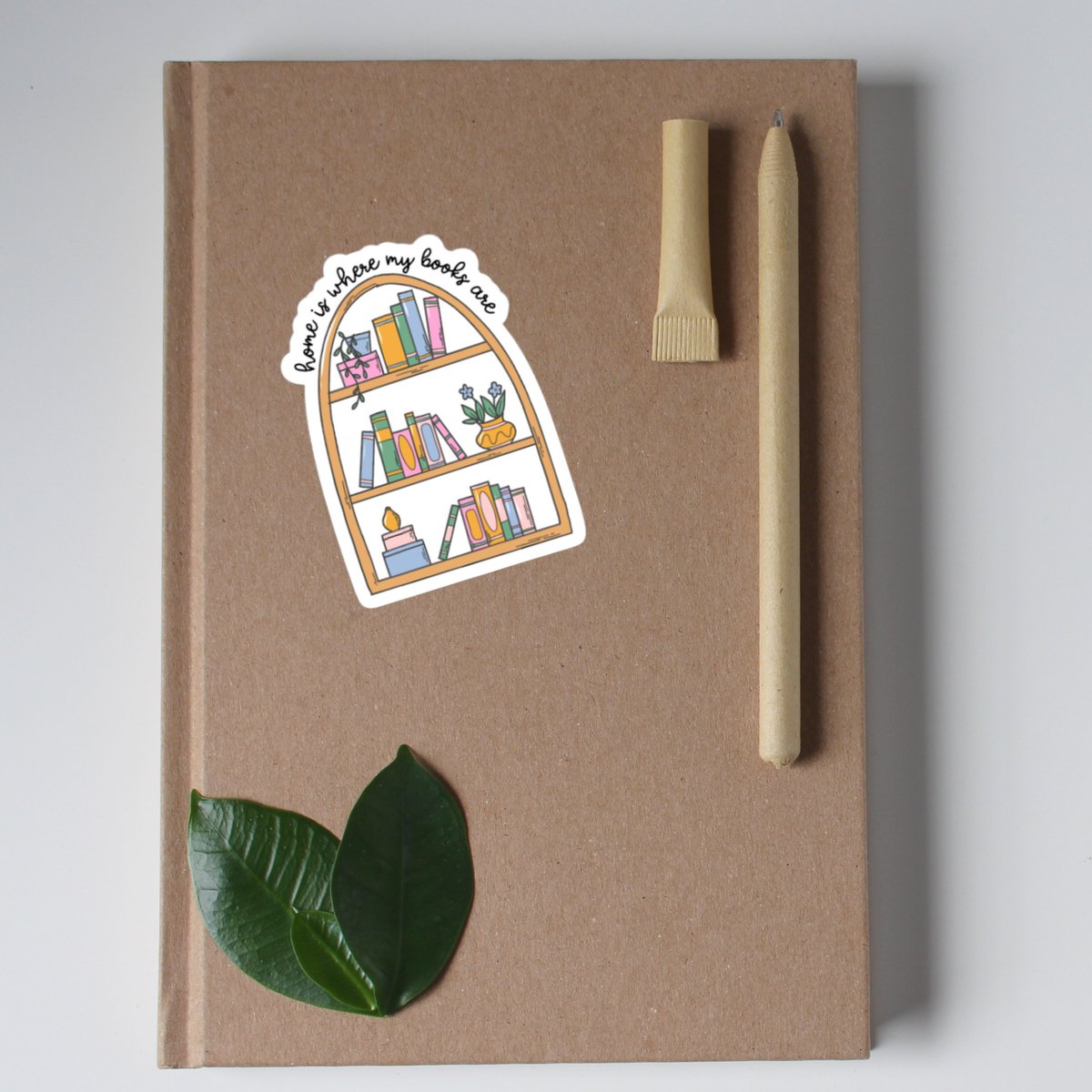 home is where my books are, booklover sticker, booklover gifts, gift for reader, booklover accessories, cute booklover gift