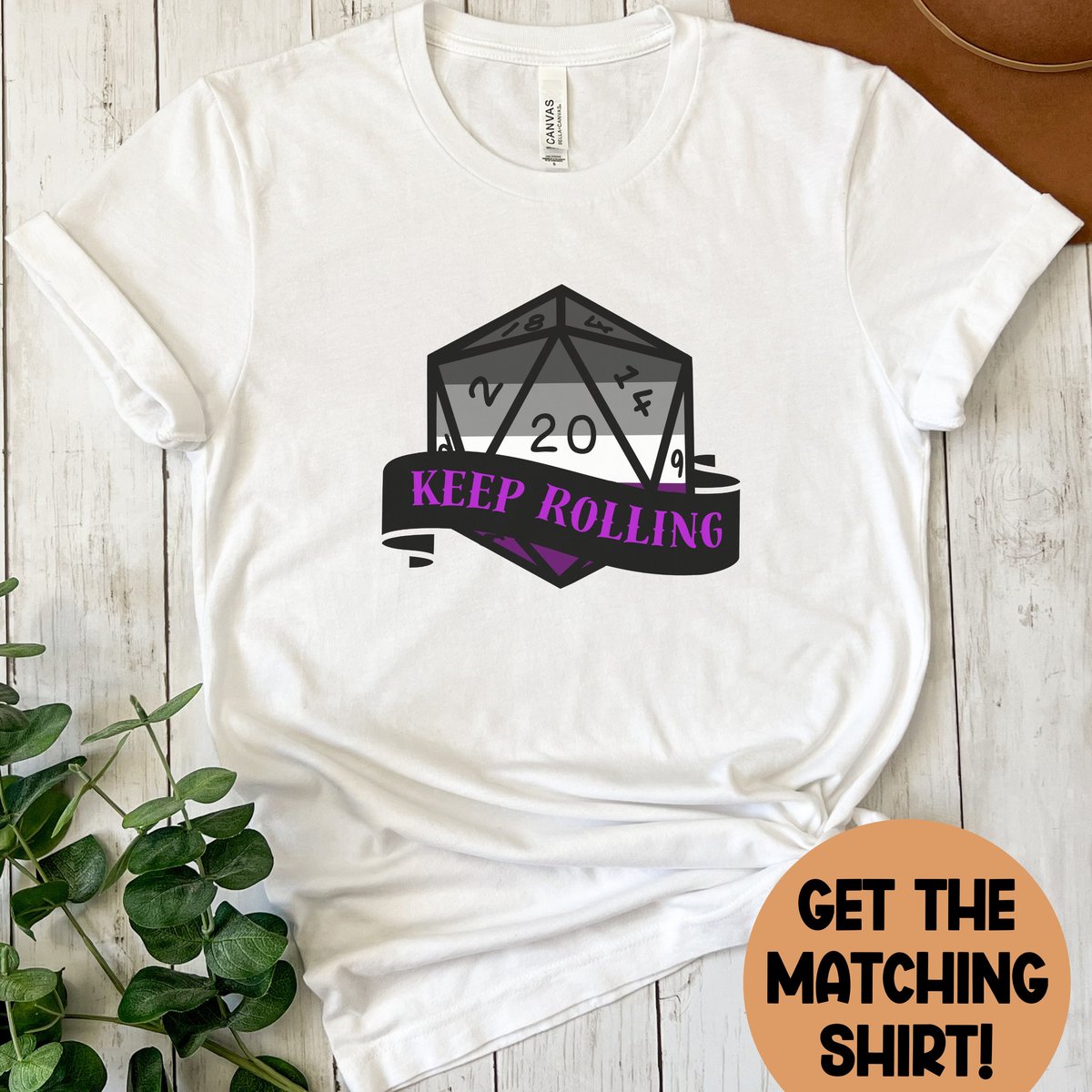 ace d20 sticker, asexual sticker, dnd sticker, D20, dnd, gift for dnd players, glossy sticker