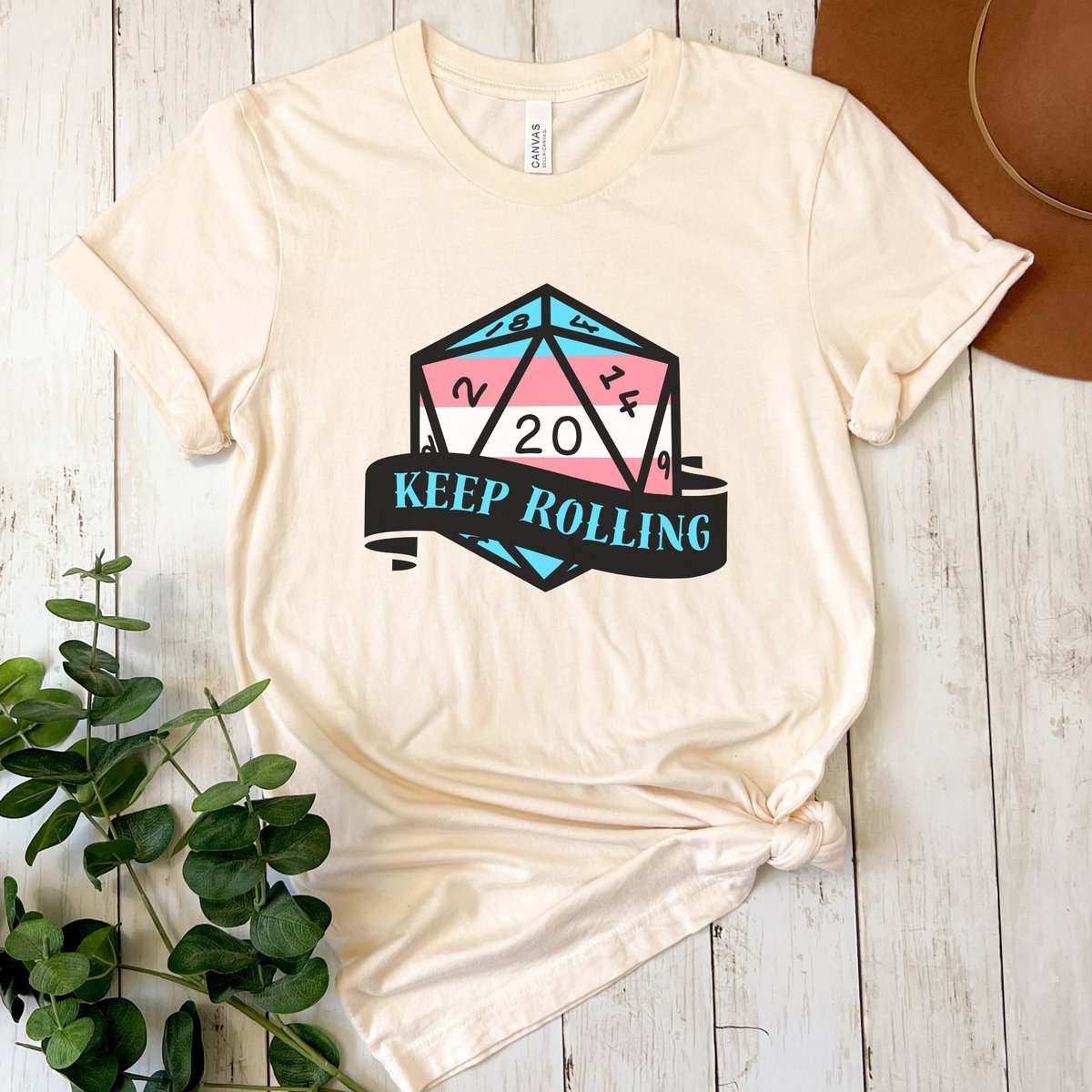 Keep Rolling Trans DnD Shirt, Trans Shirt, Transgender, Trans Pride, DnD Player Shirt, Gift for DnD Player, Nerdy Shirt