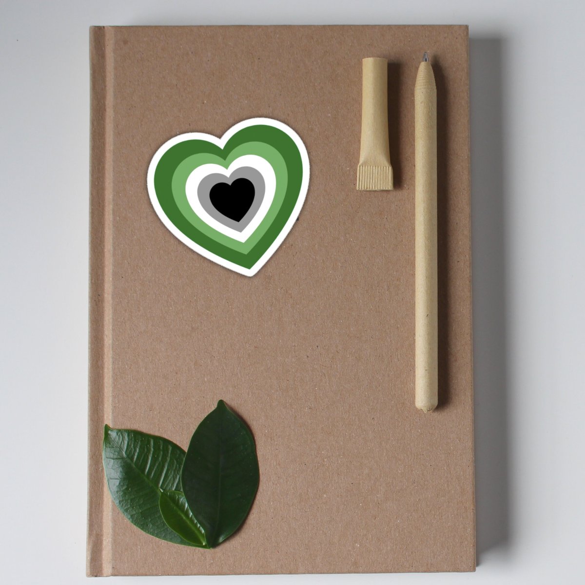 Aromantic Heart Sticker, Aromantic Flag, Aromantic Sticker, Aromantic Pride