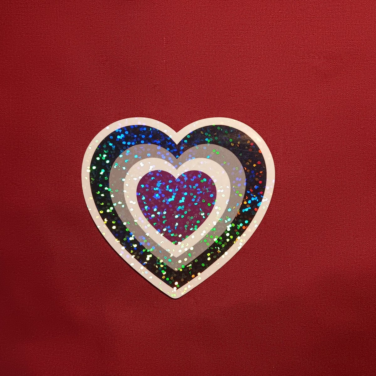 Ace Heart Sticker, Asexual Sticker, Ace Pride Sticker, Asexual Flag