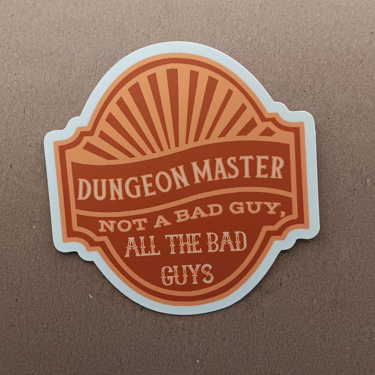 Dungeon Master Sticker, all the bad guys sticker, dm sticker, dnd sticker, dnd, gift for DM, RPG, TTRPG, Glossy sticker